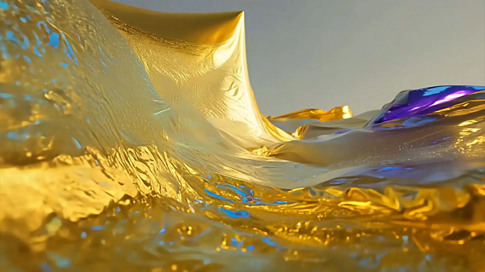 Luxurious Golden Fabric Motion Background for Elegant Title Animation